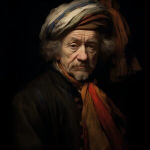 De Kleurrijke Meester – canvas print Cotton & Canvas