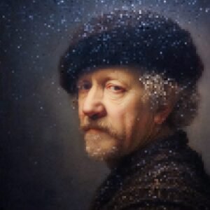 Meester in Sterrenstof – canvas print Cotton & Canvas