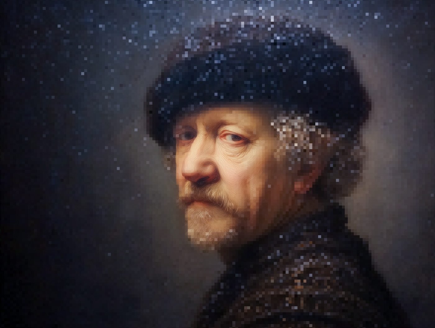 Meester in Sterrenstof – canvas print Cotton & Canvas