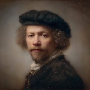 Vervagend Portret – canvas print Cotton & Canvas